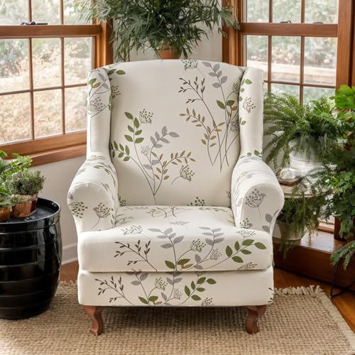 Funda para sillón orejero Ngbbby elástica y lavable 6