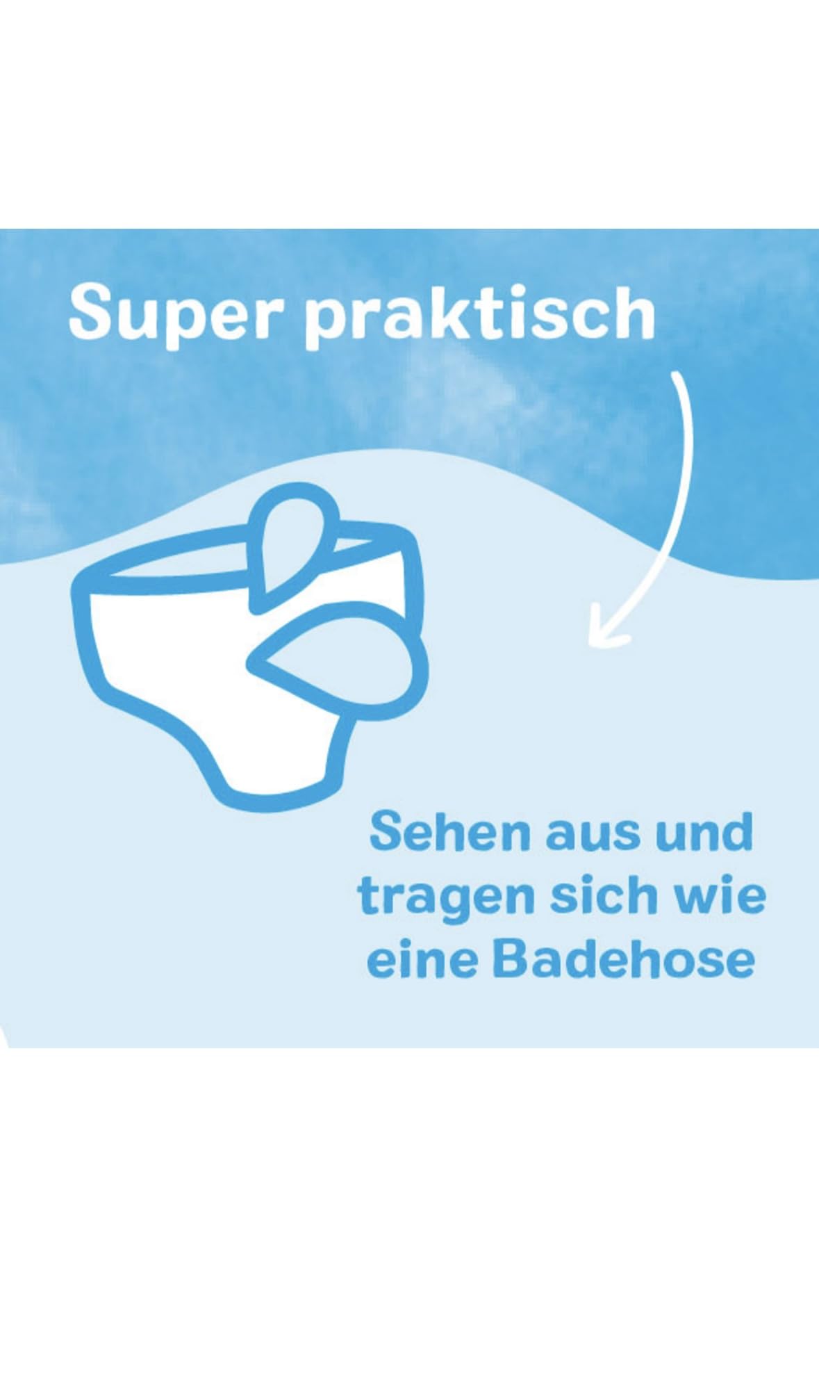 Babaydream Schwimmwindeln, Medium 9-15 kg, 24 Stück,