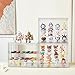Clear Acrylic Display Case,2 Pack 3 Tier Adjustable Display Box Stand with 2 Movable Plates, Small Showcase Magnetic Door for Mini Action Figures Collectibles (Small