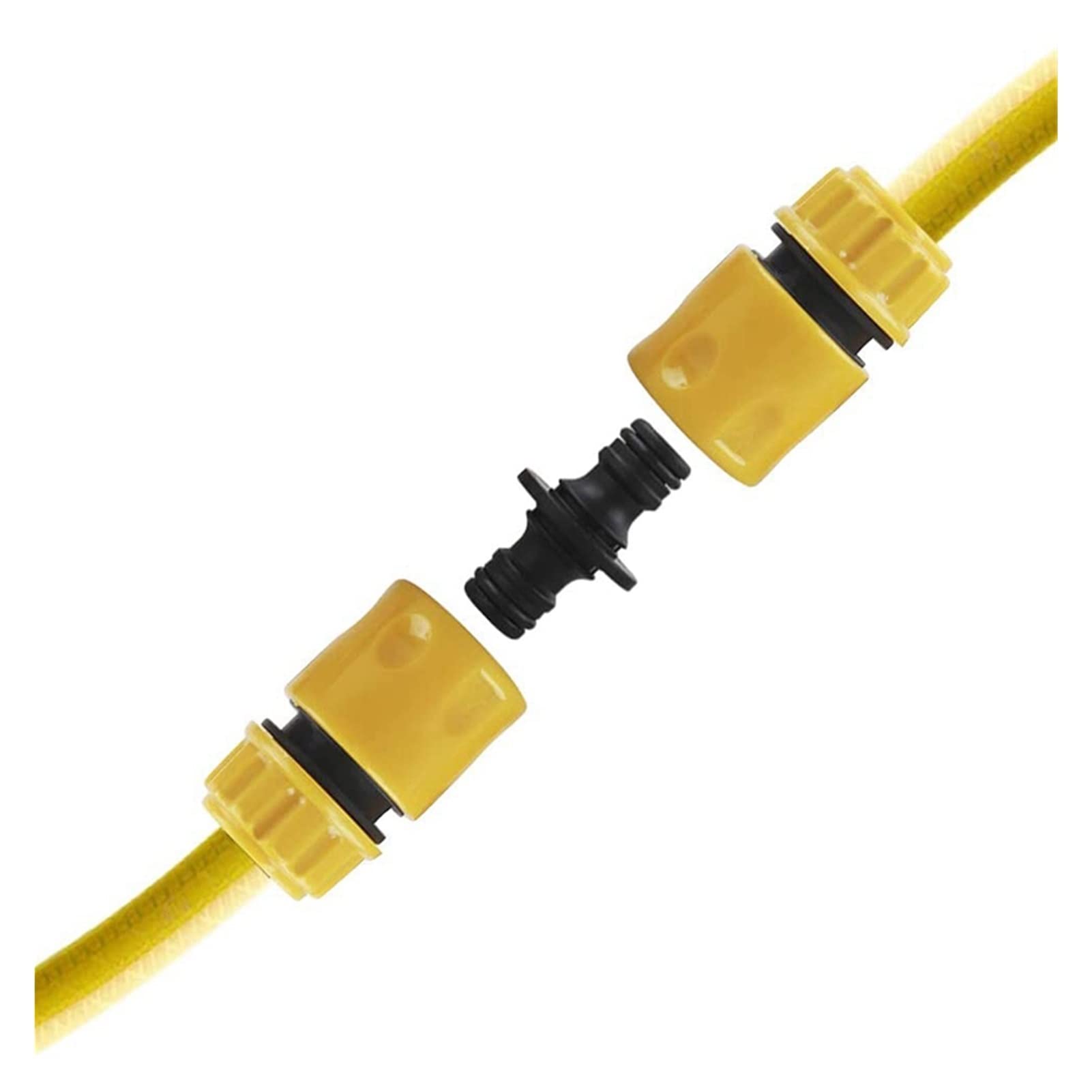 20 PCS Conjunto de conectores de manguera de jardín, conector de la manguera del conector Conectores de la manguera doble del extensor Conectores rápidos de la manguera Pistola de agua para jar