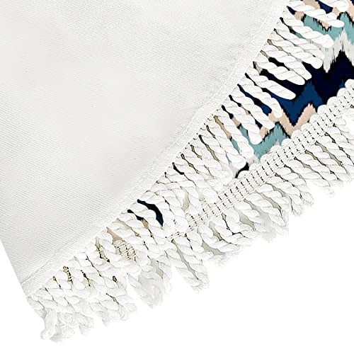 Xollar 48 Inch Large Christmas Tree Skirt Mat Geometric Tribal Striped Pattern, Xmas Tree Decorations For Winter Party Holiday New Year With Tassels #TOP5