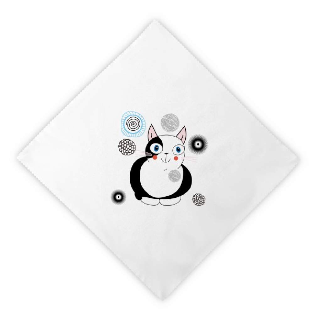 Serviettes en tissu réutilisable fat cat animal multicolor 2pcs