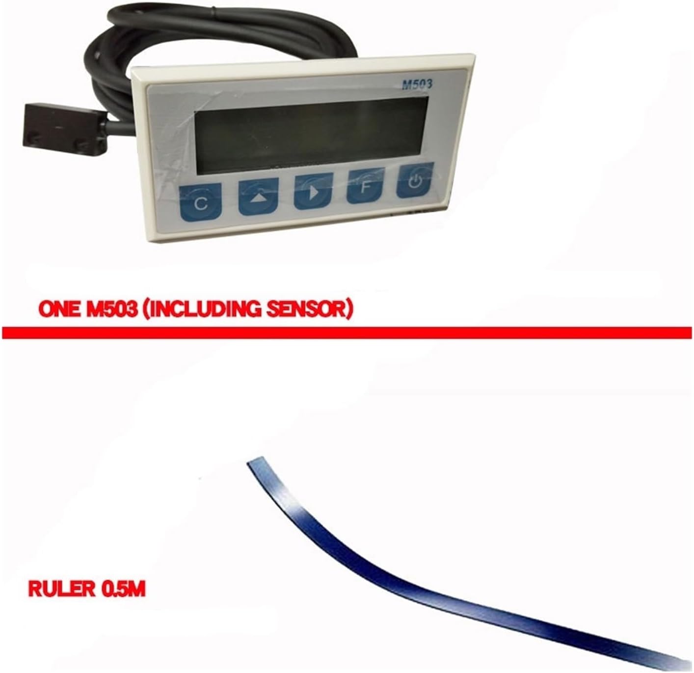 M503 Miniatur Magnetic Grid Scale Integrated Embedded Measurement System Linear Encoder Digital DRO (M503one Set 1)