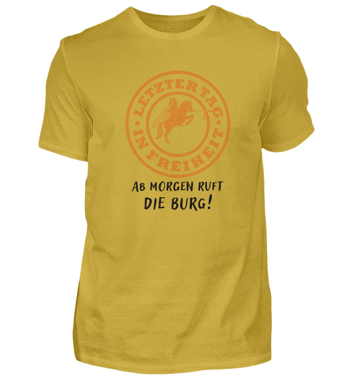 generisch Ginebra el último día en Libertad: Despedida de Soltero, JGA – Camiseta para Hombre Amarillo Dorado XXXL