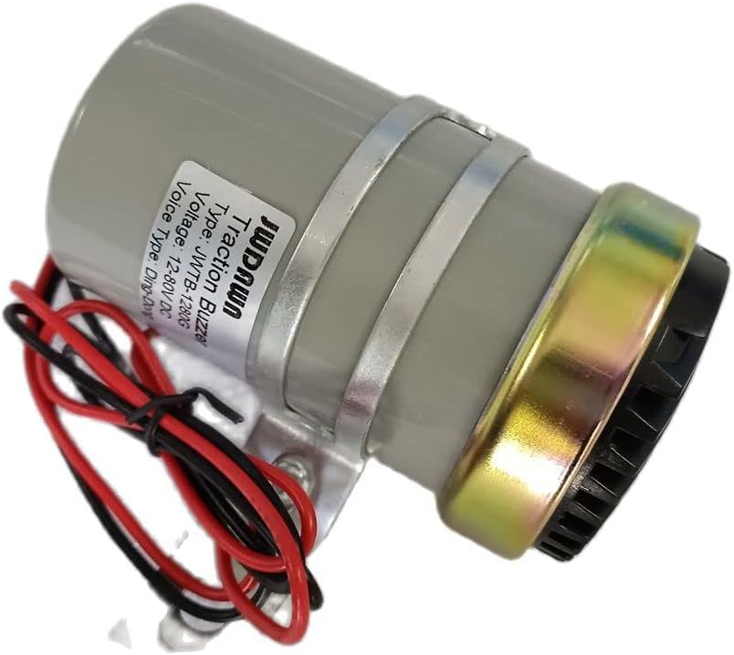 97 db Traction Runing Alarm DC12-80V 12V 24V 36V 48V 60V 72V 80V Beeper Sound Warning Buzzer for Golf Cart Tow Tractor Material Handling Truck Personnel Carrier Eelctric Vehicle Forkllift