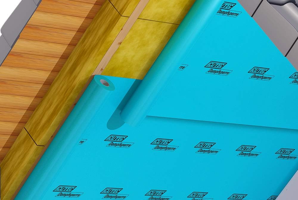 Dampfsperre Folie 033 5031, 2 x 12,5 m = 25 m² I Sd-Wert ≥ 100m I 118 g/m² Extrem Robust I Einfache Verarbeitung I Hochwertige regeneratfreie Dachfolie I Zuverlässige Dampfbremsfolie für Dächer