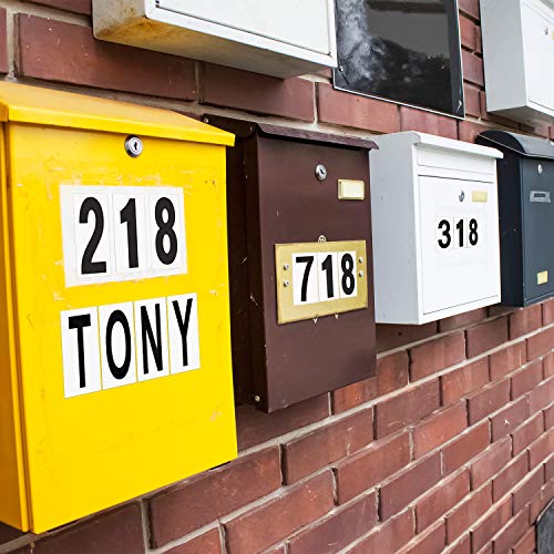 image for Outus 10 Sheets Mailbox Numbers and Letters Stickers Mailbox Door Hous
