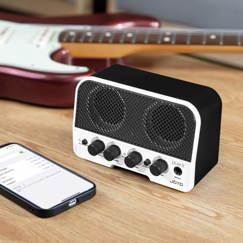 Sistema inalámbrico para guitarra JOYO JW-03 de 2,4 GHz y amplificador portátil para guitarra eléctrica JA-02 II de 5 W miniatura 4