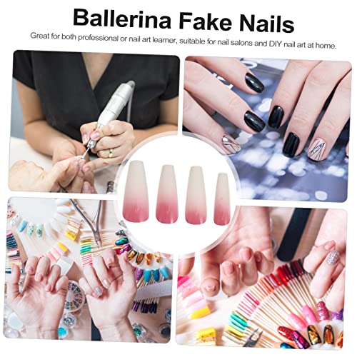 Healvian 24 Unidades usando unhas postiças pedicuro pedicure acrílico bolsa de maquiagem Decorar ade