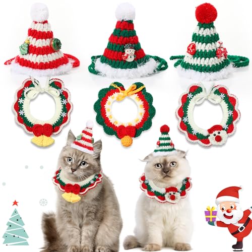 Disfraz navideño para perros y gatos 6 piezas Coume M