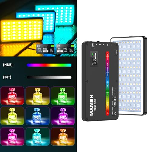Lampe de diffusion en direct multicolore pour vidéo sur smartphone