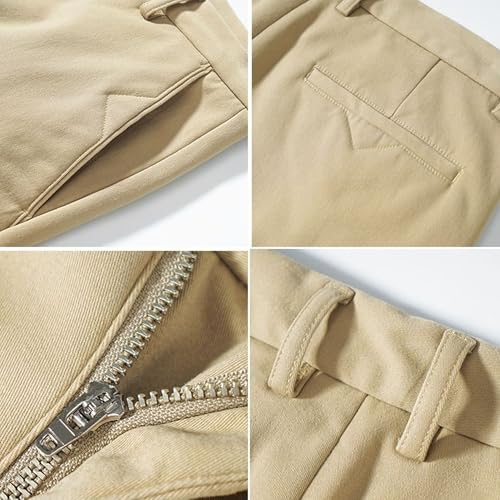 Men Straight Loose Business Fashion Trousers Classic Solid Casual Work Pant Fall Stretch Simple Outdoor Long Pants2