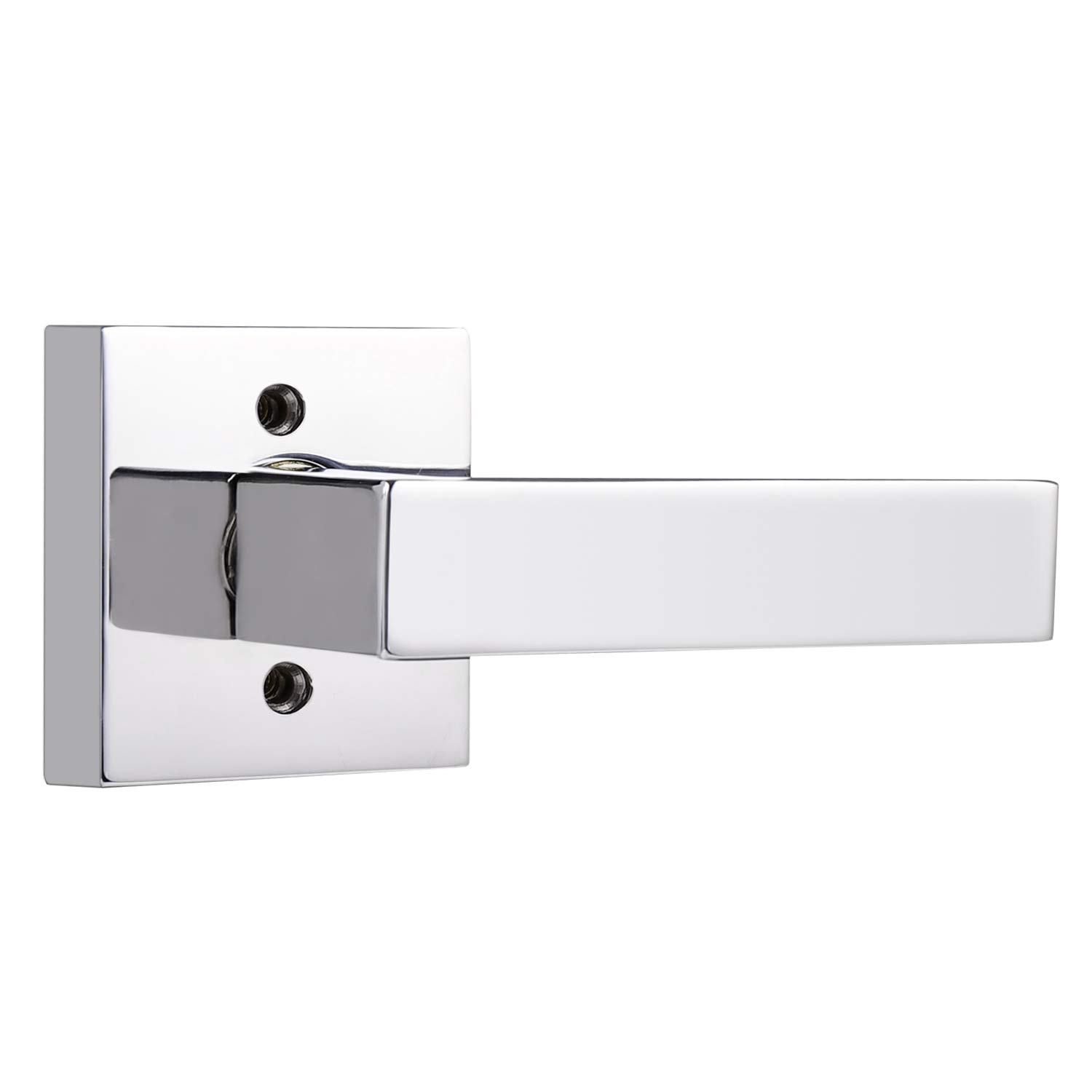 Probrico Matte Black Square French Doors Half-Dummy Handles, Heavy Duty Closet Balcony Pantry Hardware, Non-Turning Stainless Steel Single Dummy Levers(Exposed Screws, 4 Pack) — Amazon image 9