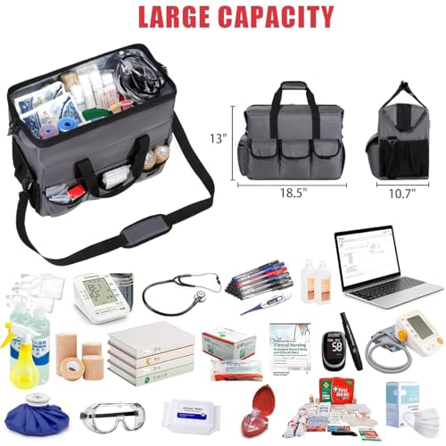 Image of Nurse Doctor Duffle Bag Medical Nursing College School Student Essentials Supplies Home Health Nurse Clinical Duffel Bag Work Nursing Cna Accessories Gift for New Er Lpn Rn Professional Assistant