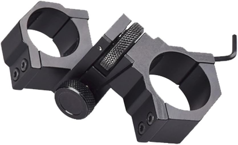 Windage Elevation Adjustable 1"/30mm Ring Mount for Scope Flashlight Laser Rifle
