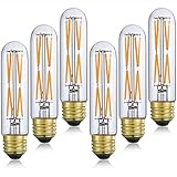 Dimmable 8W Led Tubular Light Bulbs, 2700K Warm White T10 Led Bulb 5Inch,80 Watt Incandescent Bulb...