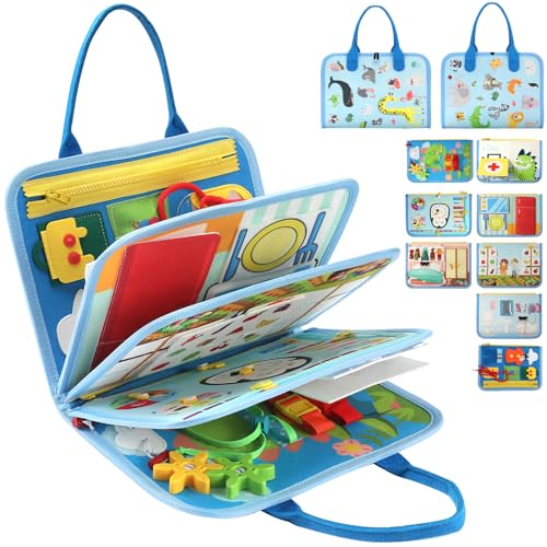 khlerox Busy Board Montessori Toy for Kids Educational Learning Activity Sensory Board