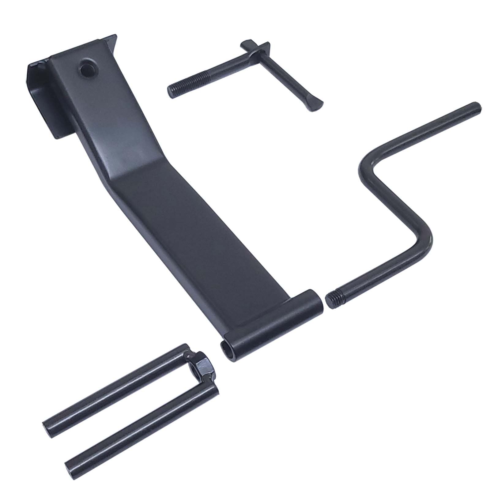 Cargo Tie-Downs Gurtwickler, schwarz pulverbeschichteter Karbonstahl, aufrollbare Flachbett-Anhängerwinde Gurte bis zu 10,2 cm breit für Anhänger, LKW, Lager, Docks, Vans (1)