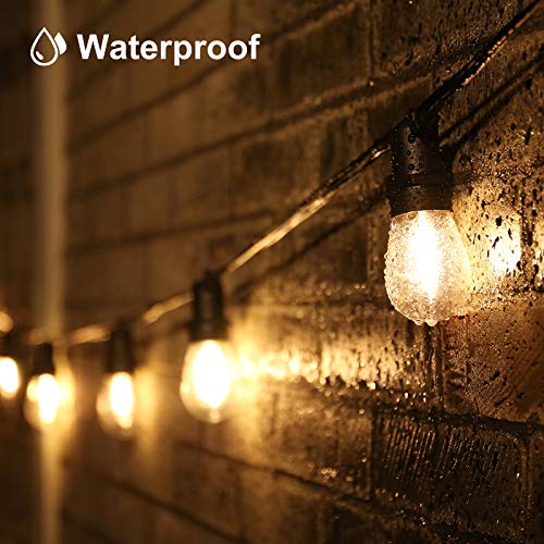 Solar String Lights Outdoor, 51Ft Solar Powered Patio Lights With 16 Plastic Hanging S14 Edison Vintage Bulbs, Shatterproof, Commercial Grade, Waterproof Outdoor String Lights For Gazebo, Bistro, Yard #TOP1