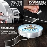 DIY Doctor Multi-Functional Double Sided Nano Tape - Huge 5m x 22mm Roll - Strong Double Sided Heavy Duty - Traceless Washable Removable Gel Tape - Image 5