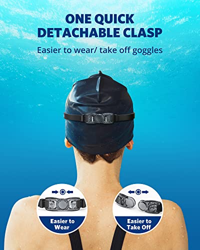 image for Aegend Swim Goggles, Flexible, Detachable Swimming Goggles No Leaking 
