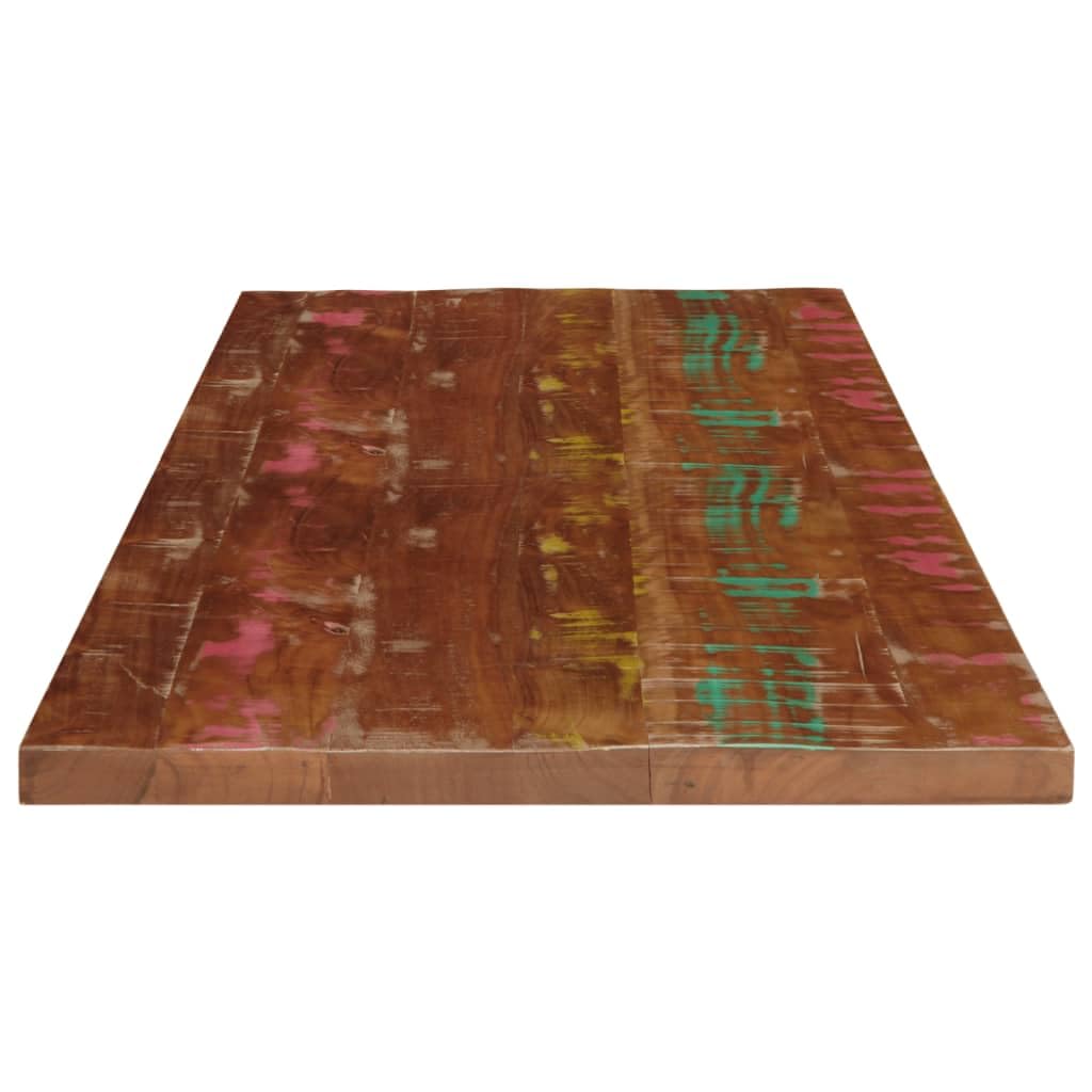 vidaXL Tischplatte, Holzplatte Rechteckig, Massivholzplatte für Tisch Esstisch Couchtisch, Ersatztischplatte, 100x60x1,5cm Altholz Massiv
