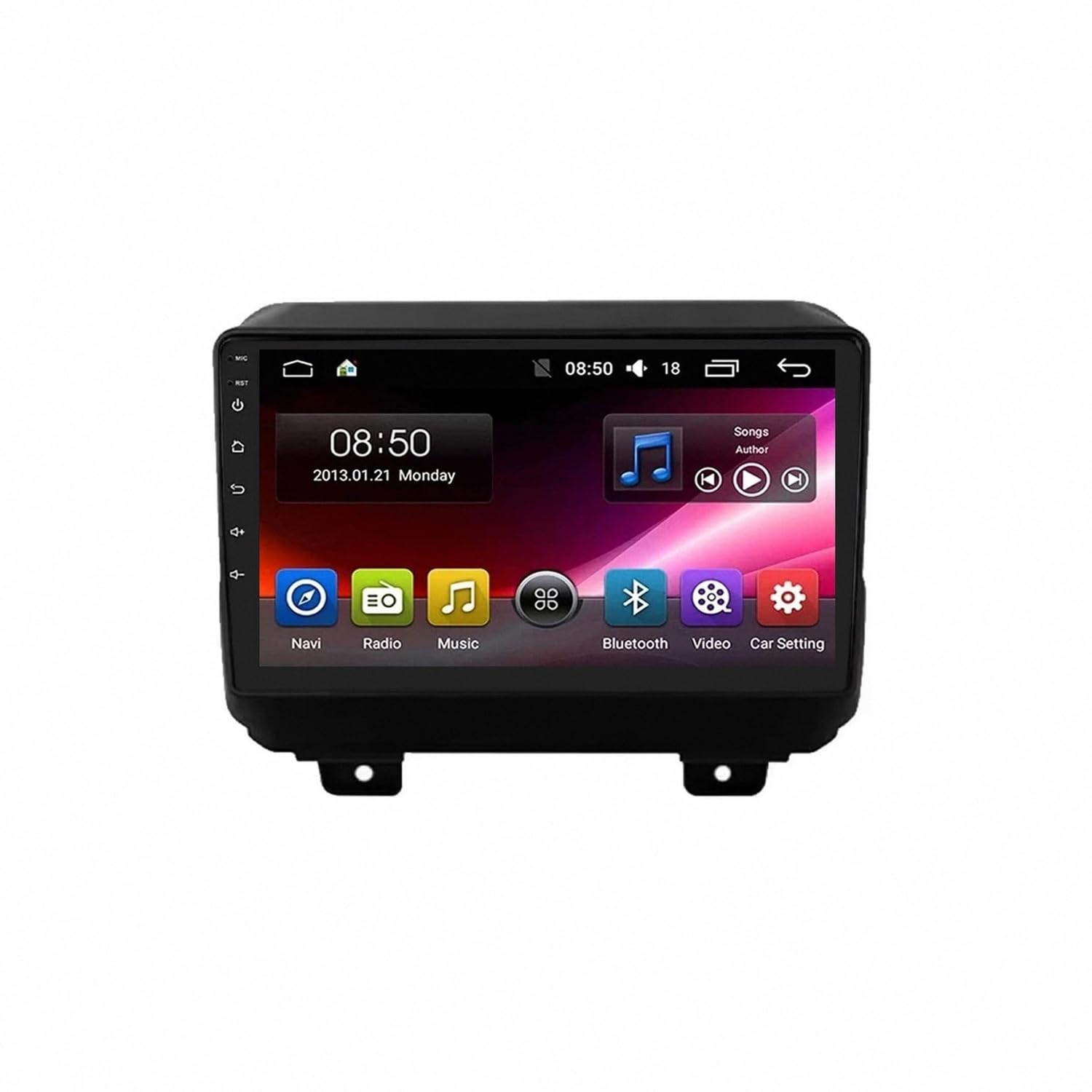 Radio coche 2 DIN para Jeep Wrangler 4 JL 2018 2019 con navegación GPS y Bluetooth 8