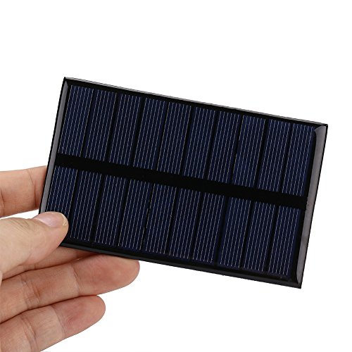 Mini panel solar policristalino de 1,2 W, 5 V, de alta eficiencia, portátil, módulo de energía solar, cargador de batería para batería, teléfono celular, cargador de juguete para el hogar