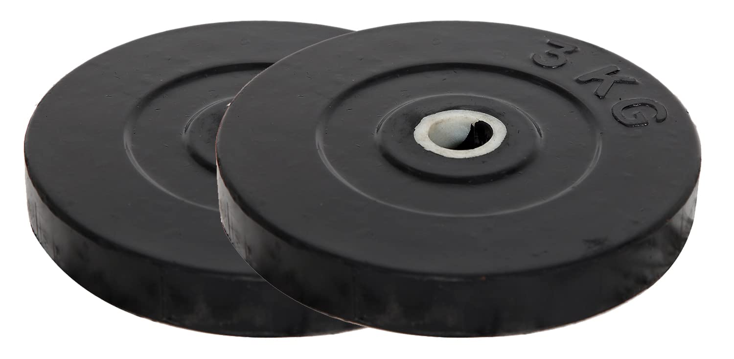 YASH FITNESS Rubber Weight Plates Set for Weight Lifting, Dumbbell Bars, Strength Training and Home Gym Fitness Workout 3 KG X 2 (6 Kg) (B09ZYSLJ1M) Amazon Price History, Amazon Price Tracker
