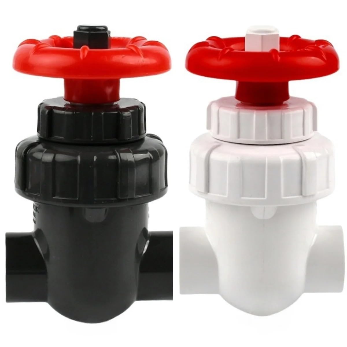UPVC gate Valve Irrigation Accessories Diaphragm Valve(White (1 Piece),I.D 40mm)