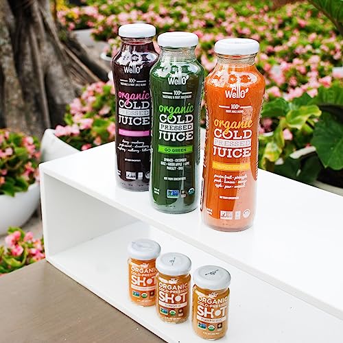 Allwello Mix Of Organic Cold Pressed Juice Drinks With Real Fruits And Vegetables Gluten Free Non-Gmo Healthy Juices No Preservatives No Sugar Added thumb #1