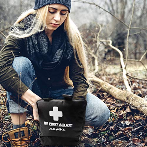 M2 BASICS 300 Piece (40 Unique Items) First Aid Kit | Premium Emergency Kits | Home, Camping, Car, Office, Travel, Vehicle, Survival