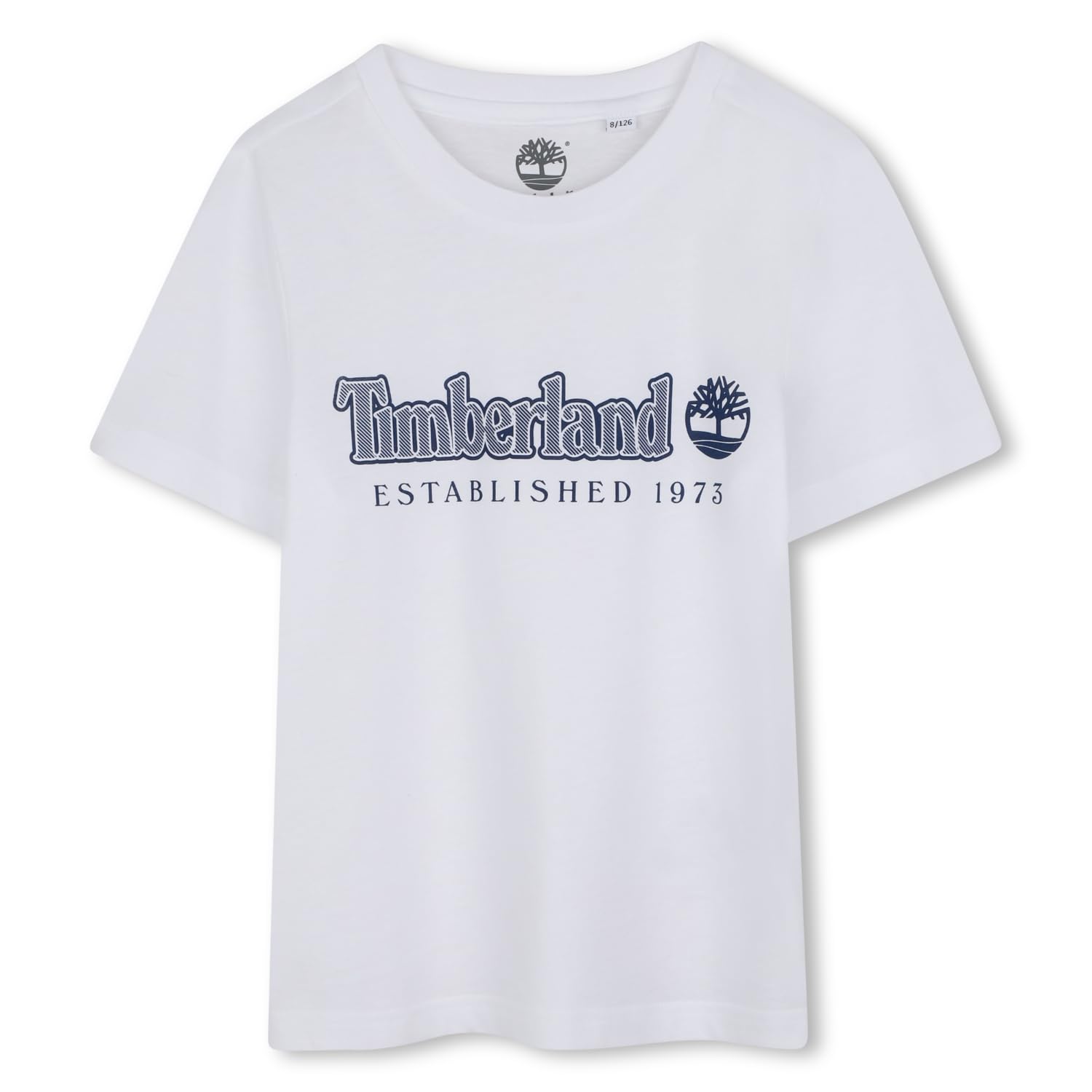 Timberland Boy's T60212 T-Shirt, Navy White, 12 Years