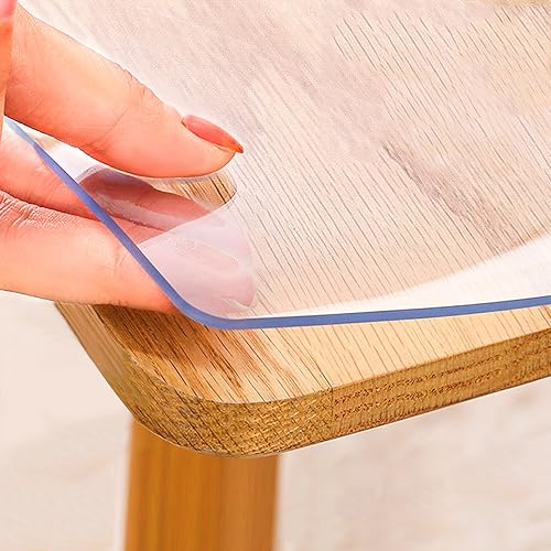 Sous-main transparent 35x61 cm en plastique imperméable pour bureau et ordi