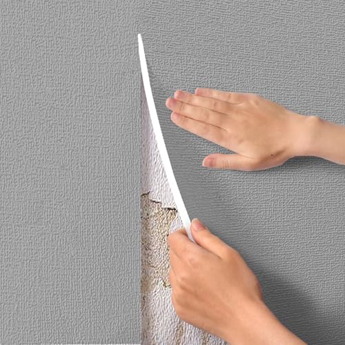 Rouleau papier peint autocollant isolant gris 50cmx30m