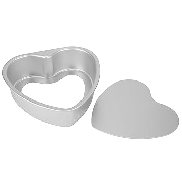 Cake Mold, Bottom Design Baking Pan, Heart Shape Corrosion Resistant One-Piece Molding for Daily Cooking Family Dinners