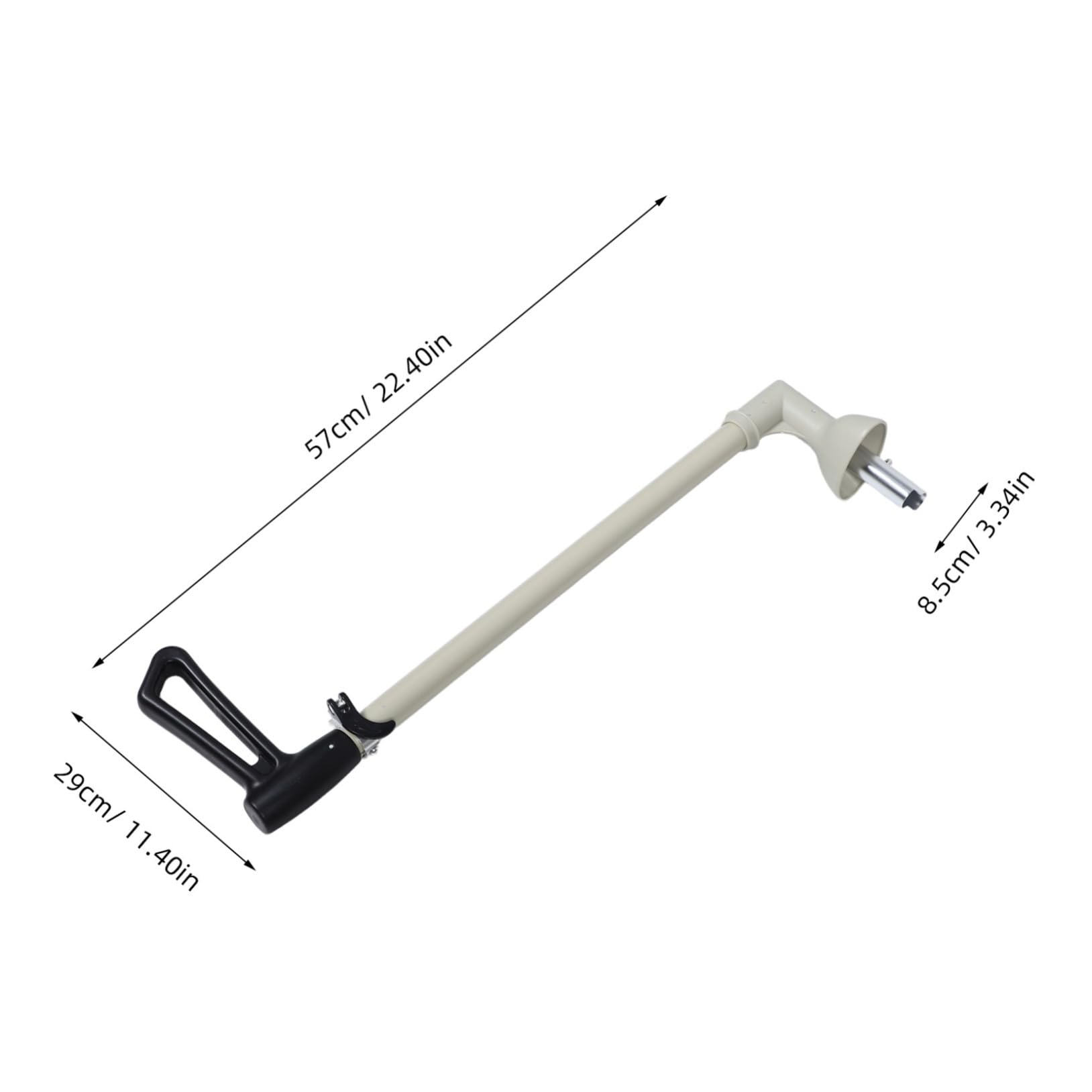 UKCOCO Handle di Ricambio per Passeggino Maniglia di Spinta per Carrozzina Accessorio in Metallo Leggero per Ragazza e Bambine Asta di Sostituzione Facile da Installare per Passeggino