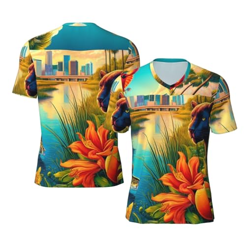 Stylish Athletic Sports Jersey Florida-Cardinal-Bass Men's Rugby Jersey Large