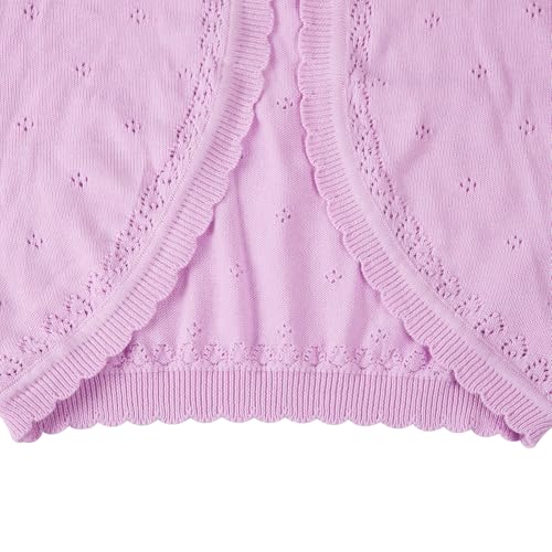 Danny D Toddler Girls Open Front Shrug Cardigan Children Knit Long Sleeve Bolero with Button Closure for 2Years-7Years3