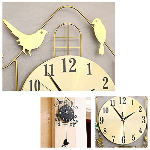 Reloj de pared hogar moderno negro de tipo analógico y estilo simple 4