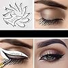 Professional Eyeliner Eyebrow Stencil Eyeshadow Stamp Pads Stencils Patches Stickers Cat Winged Eyeliner Tape for Eye…