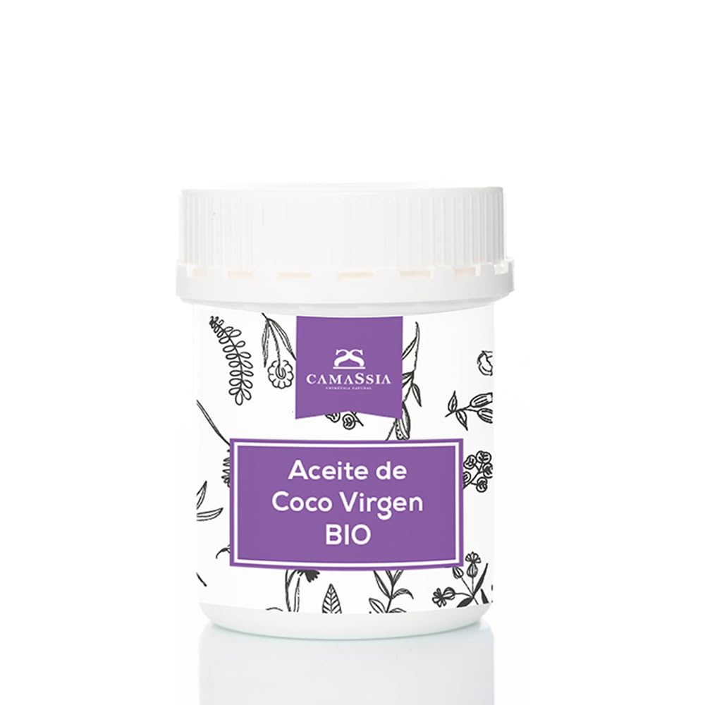 Camassia Aceite de coco virgen BIO | Aceites vegetales | prensado en frío, natural y puro, de agricultura ecológica | 100ml