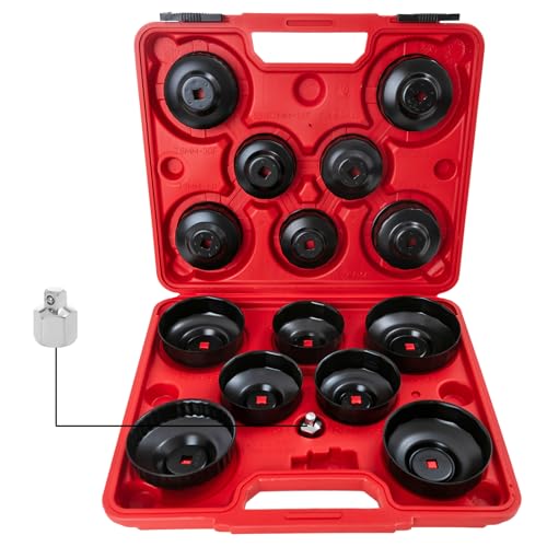 Filter Socket Set, 15pc Oil Filter Wrench Set For Easy Access