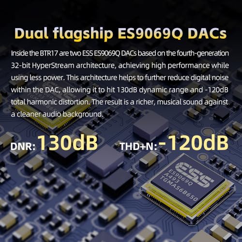 Image of FiiO BTR17 Bluetooth 5.4 USB DAC AMP with LDAC, aptX Lossless. Dual ES9069Q, 10-Band PEQ, THX AAA 78+amps 3.5mm Unbalanced & 4.4mm Balanced (Black)