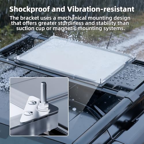Image of DAIERTEK Starlink Performance (Gen3) Roof Rack Mount, Starlink FHP Protective Cover, Heat-Resistant, Waterproof, Easy Screw Installation, for Car Roof, RV, Truck, Trailer