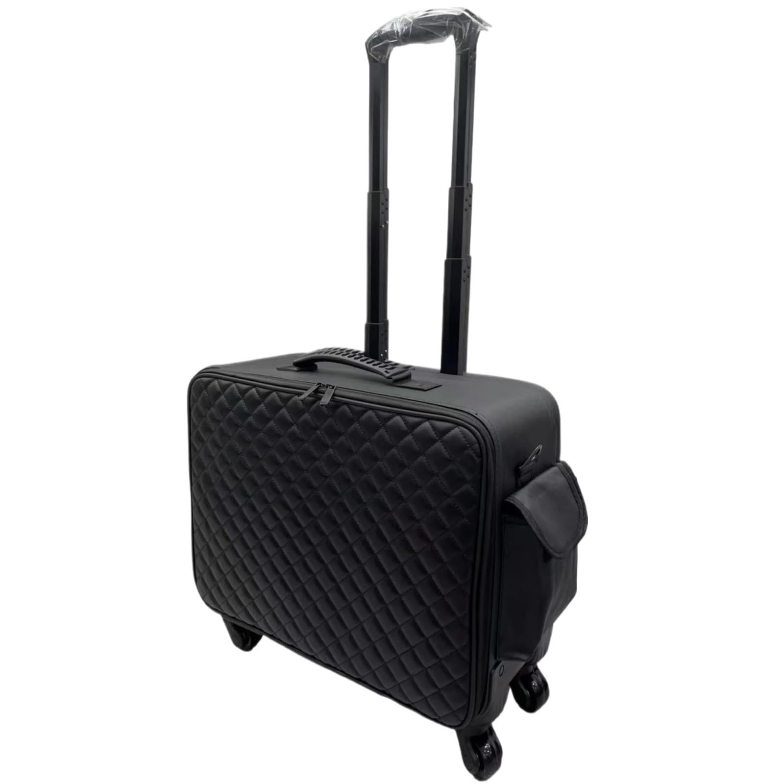 Valigia professionale for bellezza, nail art, borsa for il trucco, cassetta degli attrezzi for ricamo, organizer mobile con ruote universali for cosmetici(Black 1)