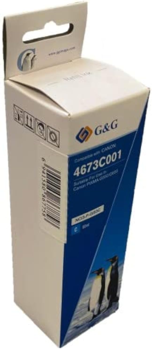 G+G Compatible Canon GI-53C Cyan Ink Bottle 4673C001