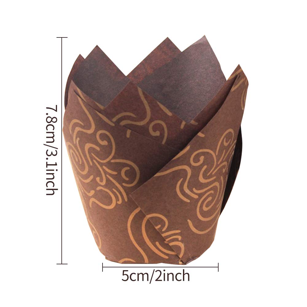 Meilo Pirottini Di Carta Per Muffin - 200 Pezzi In 4 Design, Per Forno E Dessert - Foto 8