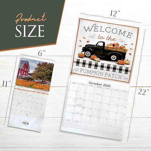 2025wallcalendarsetmonthlywithfarmhousestylenaturescenesandinspirationalquotes  Urban Country Home Decor 2025 wall calendar set monthly with farmhouse style nature scenes and inspirational quotes  urban country home decor