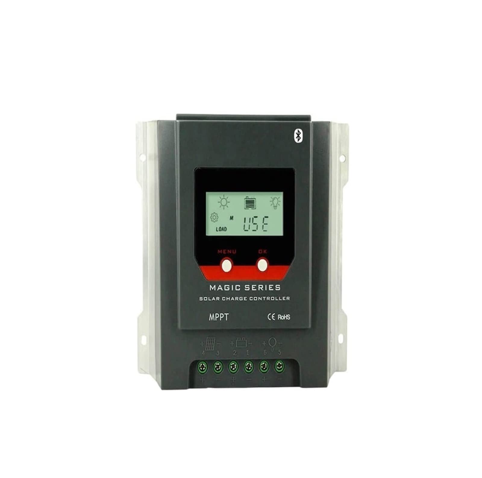 40A 12V 24V MPPT Solar Controller Wireless Compatible Charge Lithium Liquid Gel Flooded Batteries And LCD Display
